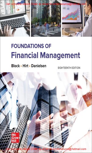 Foundations of Financial Management By Stanley Block, Geoffrey Hirt, Bartley Danielsen