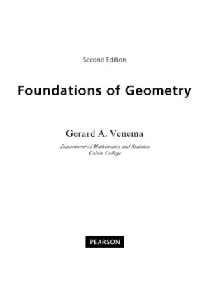 Foundations of Geometry - Gerard A. Venema