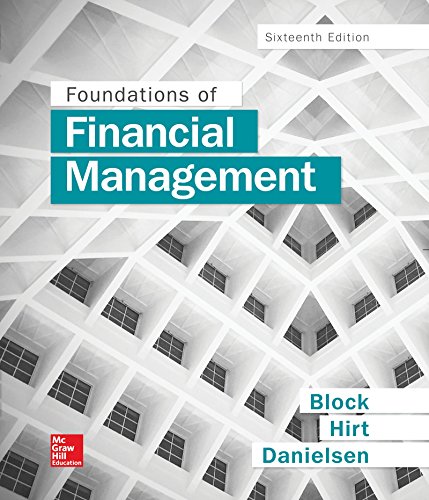 Foundations of financial management - 16th Edition