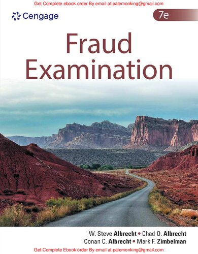Fraud Examination By W. Steve Albrecht, Chad O. Albrecht, Conan C. Albrecht, Mark F. Zimbelman - 9780357721759