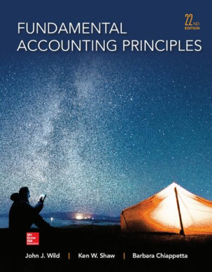 Fundamental Accounting Principles 22nd edition By Barbara Chiappetta; John J. Wild; Ken W. Shaw