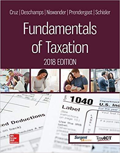 Fundamentals Of Taxation 2018 11Th Edition