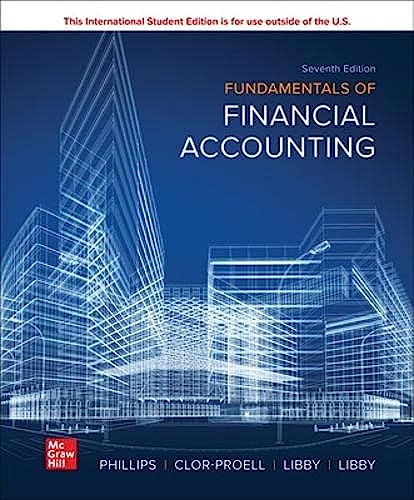 Fundamentals of Financial Accounting, 7e ISE