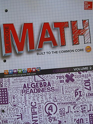 Glencoe Math, Course 3, Student Edition, Volume 1