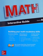 Glencoe Math Interactive Guide Course 1