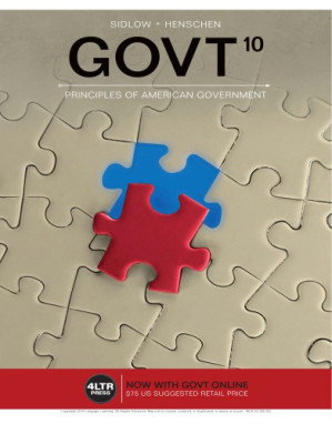 Govt10: principles of American government By Henschen, Beth;Sidlow, Edward