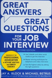 Great answers, great questions for your job interview