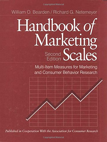 Handbook of Marketing Scales: Multi-Item Measures for Marketing and Consumer Behavior Research - 9780761910008