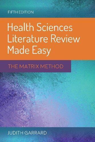 Health Sciences Literature Review Made Easy 5Th Edition