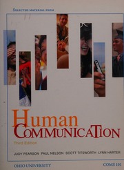 Human Communication Custom Edition for Ohio University