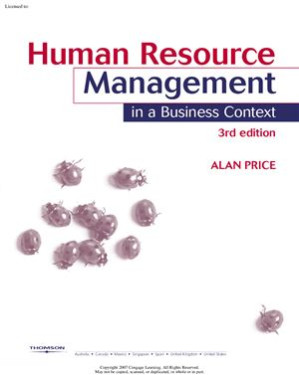Human Resource Management in a business context By Price Alan.