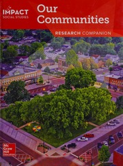 IMPACT Social Studies: Our Communities, Grade 3, Research Companion, Pub Year 2020, 9780076977338, 0076977331
