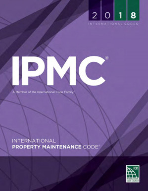 IPMC International Property Maintenance Code (International Code Council Series) 2018 By International Code Council