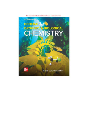 ISE General, Organic, & Biological Chemistry By Janice Gorzynski Smith Dr.