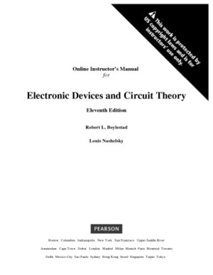 Instructors Solution Manual Electronic Devices and Circuit Theory - Robert L. Boylestad, Louis Nashelsky