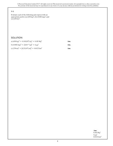 Instructor's Solutions Manual for Engineering Mechanics Statics, SI Edition, 14E - R.C. Hibbeler