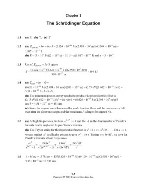 Instructor's Solutions Manual to Quantum Chemistry - Ira N. Levine