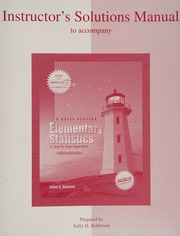 Instructor's Solutions Manual to accompany Elementary Statistics