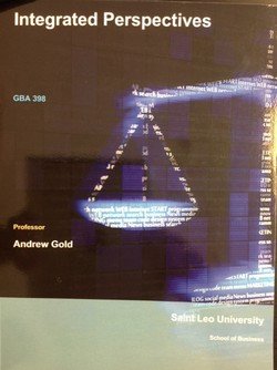 Integrated Perspectives GBA 398 Custom Saint Leo University