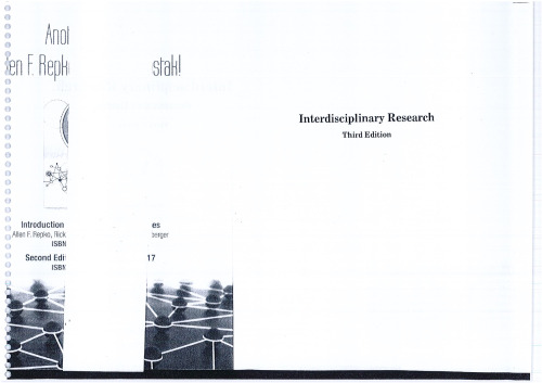 Interdisciplinary Research. Process and Theory