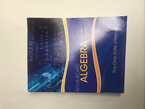 Intermediate Algebra, Math 1075, The Ohio State University