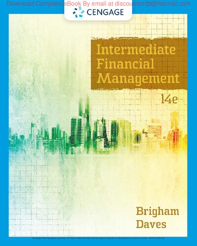Intermediate Financial Management By Eugene Brigham, Phillip Daves-2