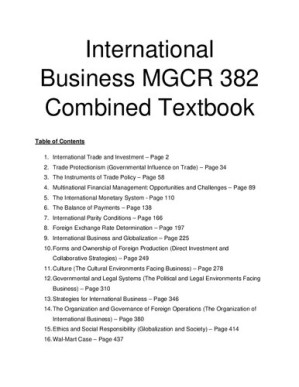 International business MGCR 382 : combined textbook - McGill University. Desautels Faculty of Management,