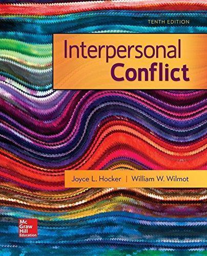 Interpersonal Conflict 10Th Edition