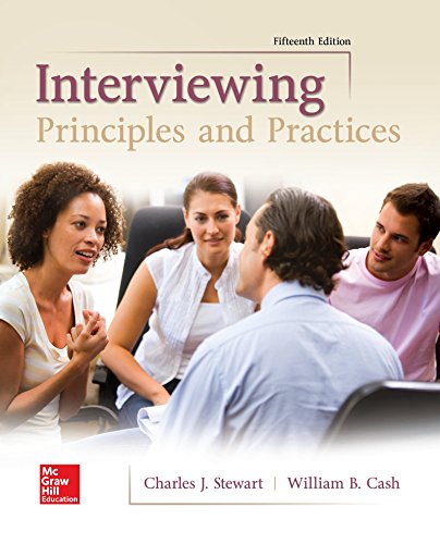 Interviewing: Principles and Practices - 15th Edition