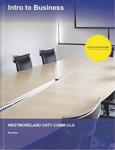 Intro to Business (Custom for WCCC)