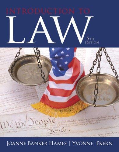 Introduction To Law 5Th Edition