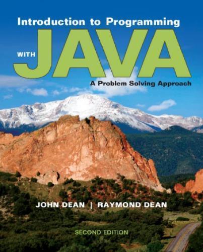 Introduction To Programming With Java A Problem Solving Approach 2Nd Edition