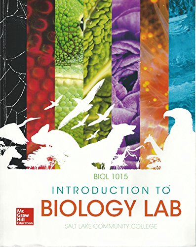 Introduction to Biology Lab, BIOL 1015, Laboratory Manual, Salt Lake Community College