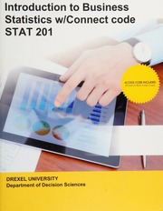 Introduction to Business Statistics w/Connect code STAT 201 custom edition for Drexel University - 9781308881898