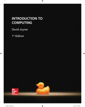 Introduction to Computing By David A. Joyner
