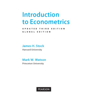 Introduction to Econometrics - James H. Stock, Mark W. Watson - 9780133486872-1
