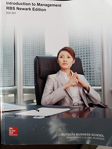 Introduction to Management RBS Newark Edition