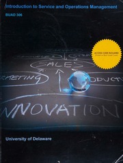 Introduction to Service and Operations Management BUAD 306