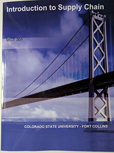 Introduction to Supply Chain--MGT 301