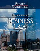 Introduction to business law By Jeffrey F Beatty; Susan S Samuelson
