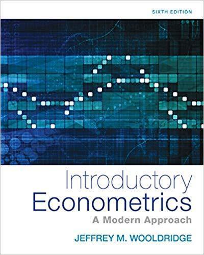Introductory Econometrics A Modern Approach 6Th Edition
