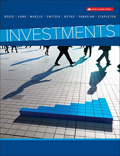 Investments by Zvi Bodie; Alex Kane; Alan J Marcus; Lorne Switzer; Maureen Stapleton; Dana Boyko; Christine Panasian