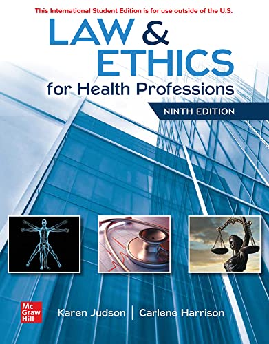 Ise Online Access for Law and Ethics for the Health Professions - 9781260570342