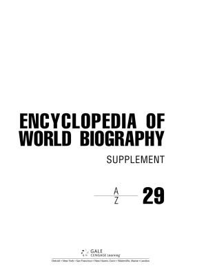 James Craddock Encyclopedia Of World Biography Supplement A Z Volume 29 By James Craddock
