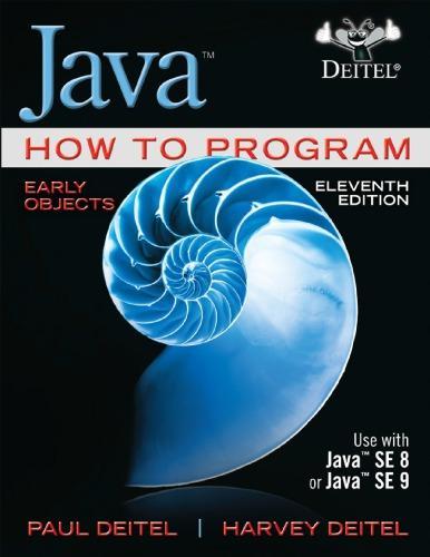 Java How To Program Early Objects 11Th Edition