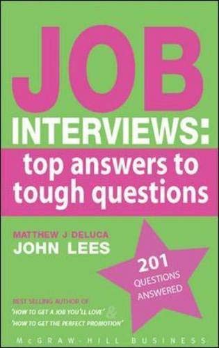 Job interviews: top answers to tough questions