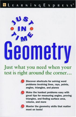 Just In Time Geometry By LearningExpress Editors - 9781598634808