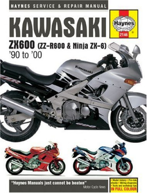 Kawasaki ZX600 (ZZ-R600 and Ninja ZX-6) 1990 to 2000 Service and Repair Manual (Haynes Manuals) By R.M. Clarke