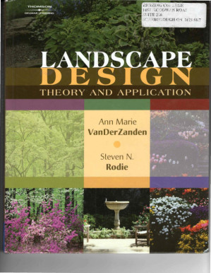 Landscape Design Theory and Application By VanDerZanden, Ann Marie and Rodie, Steven
