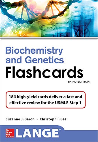 Lange Biochemistry and Genetics Flashhcards, Third Edition - 9781259837210